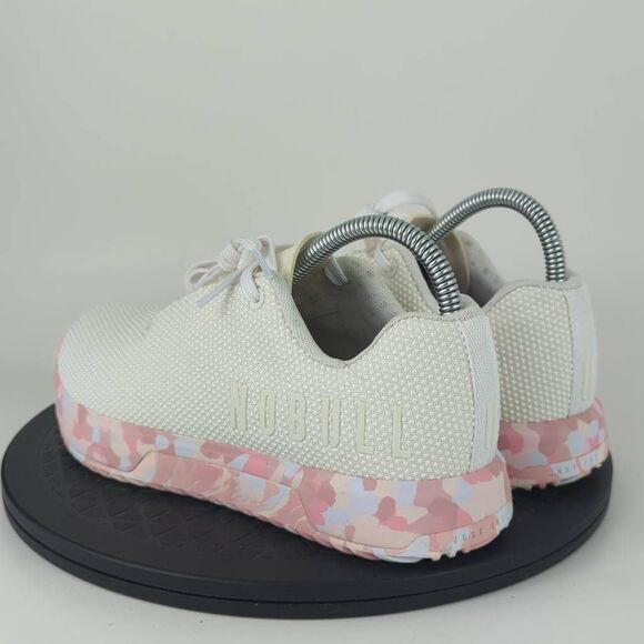 NoBull Impact White/Pink Athletic Training Shoes Women’s Size 6.5 - Picture 7 of 12